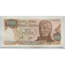 ARGENTINA COL. 651d BILLETE 1.000 PESOS LEY 18.188 BOT 2447 SIN CIRCULAR UNC